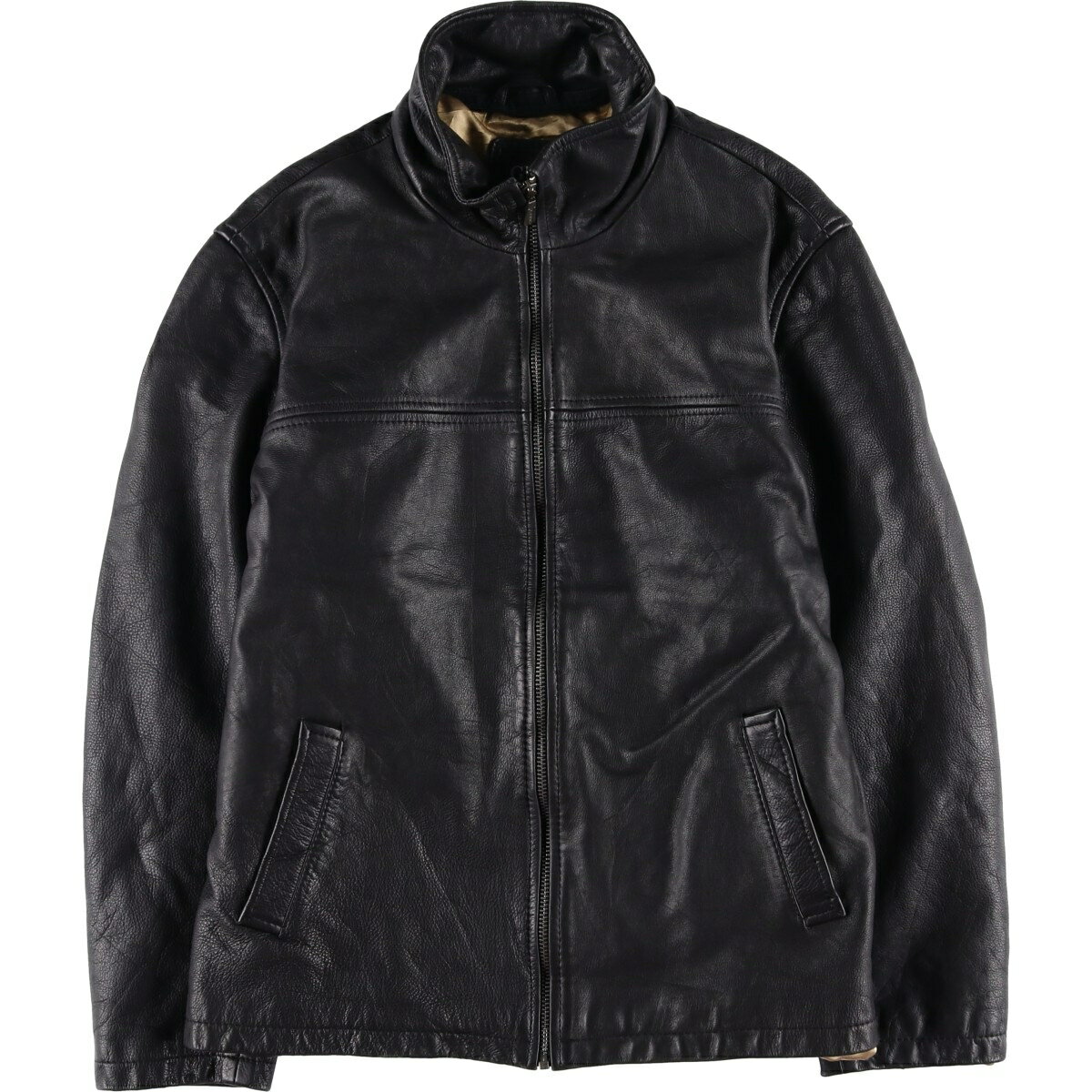 樂天商城 - 古着 GUEST 中綿入り レザーブルゾンタイプ メンズL相当 /eaa611525 【中古】 【260202】 ブラック系 春秋冬