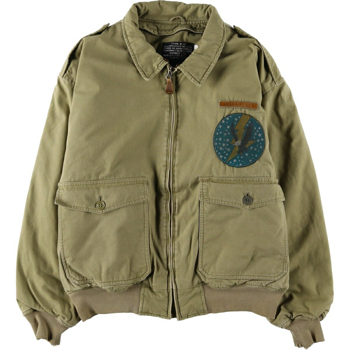 楽天市場】フライトジャケット B－10（ブランドアビレックス）の通販