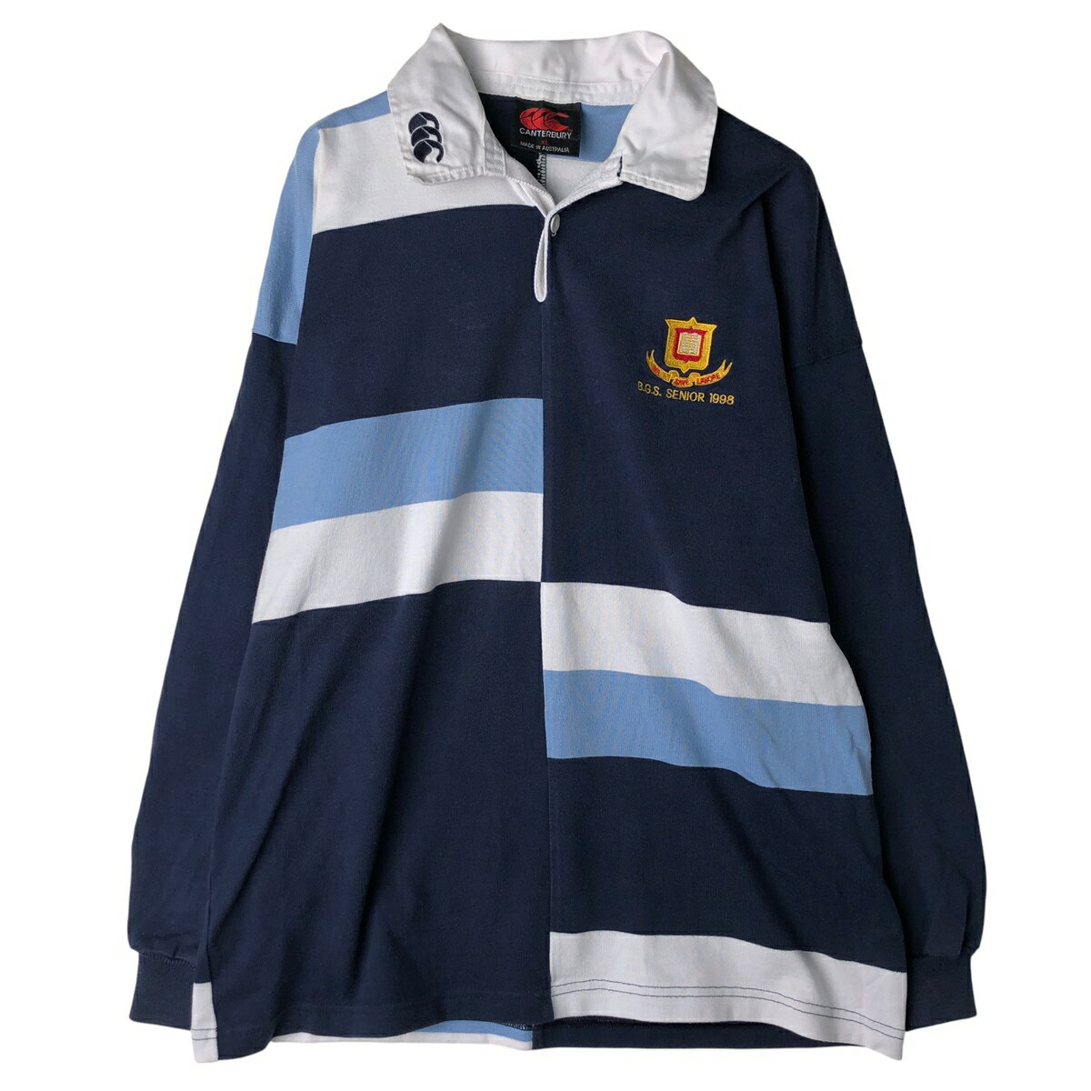 Rakuten - 古着 90'S カンタベリー CANTERBURY クレイジーパターン 長袖 ラガーシャツ メンズXL相当 ヴィンテージ /eaa611673 【中古】 【260204】 【SS2606_10