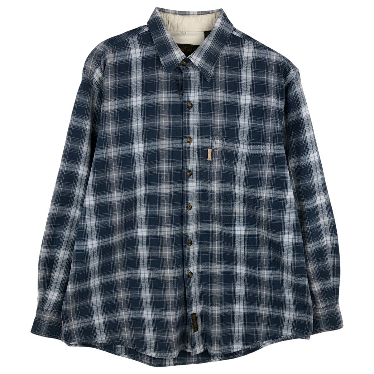 古着 90'S ティンバーランド Timberland 隠しボタンダウン 長袖 ボタンダウンチェックシャツ メンズL相当 ヴィンテージ /eaa611736 【中古】 【260202】 【NH-2508】