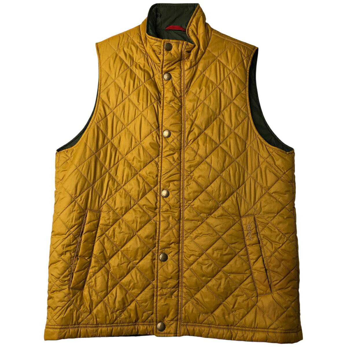 樂天商城 - 古着 バブアー Barbour 中綿入り キルティングベスト メンズXL相当 /eaa611765 【中古】 【260201】 【DL2603-BS】 【NH-2508】 イエロー系 春秋冬