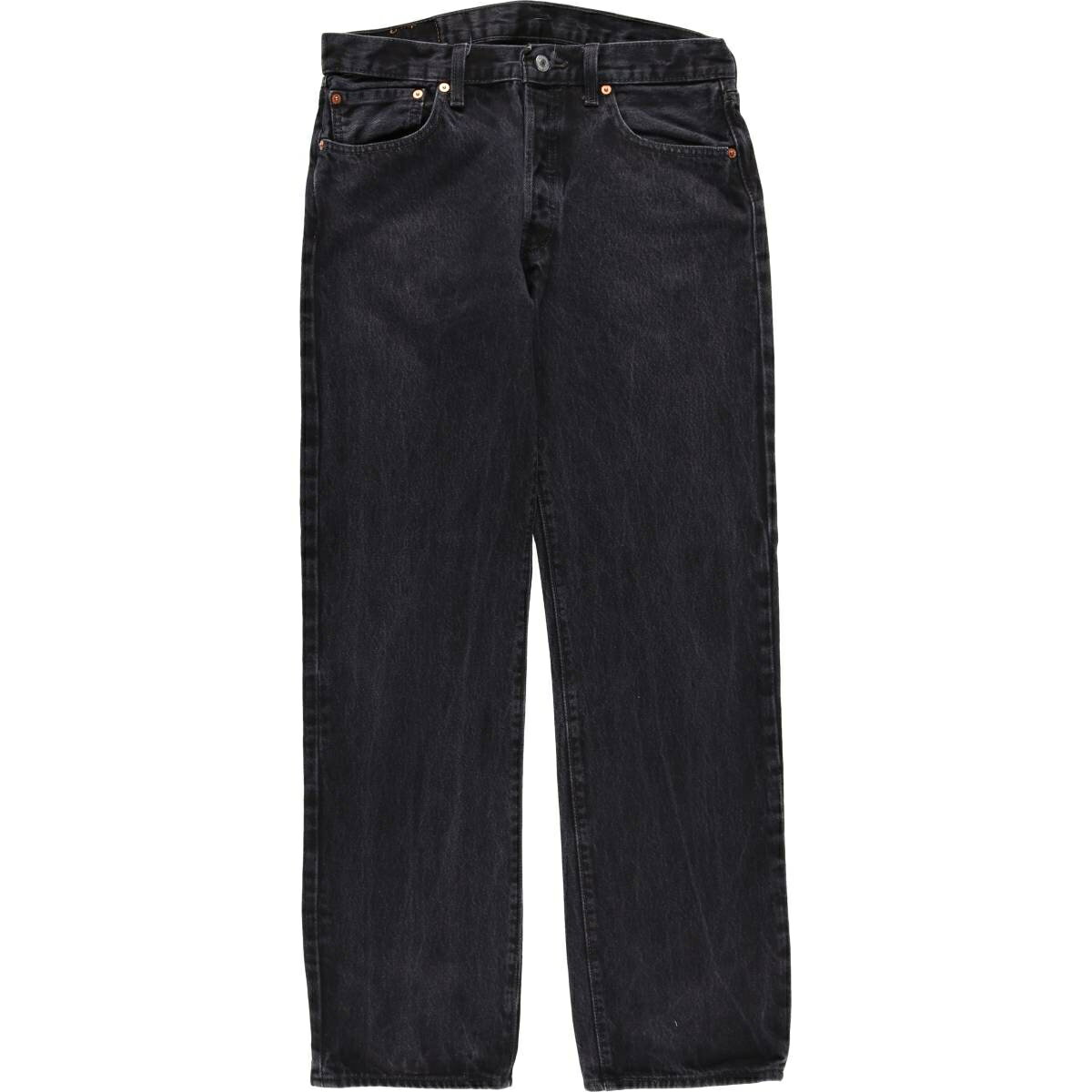 古着 リーバイス Levi's 501-0660 ブラックデニム ストレートデニムパンツ メンズw33相当 /eaa611997 【中古】 【260227】 ブラック系 春夏秋冬