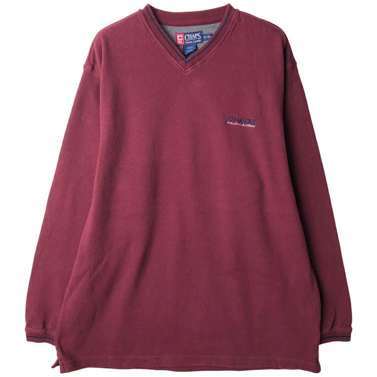 90s Polo by Ralph Lauren サーマル ロンT ワインレッド eaa612023_01.jpg