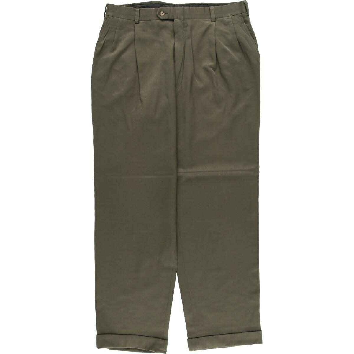 古着 バーバリー Burberry's ツータック スラックスパンツ メンズw35相当 /eaa612044 【中古】 【260214】