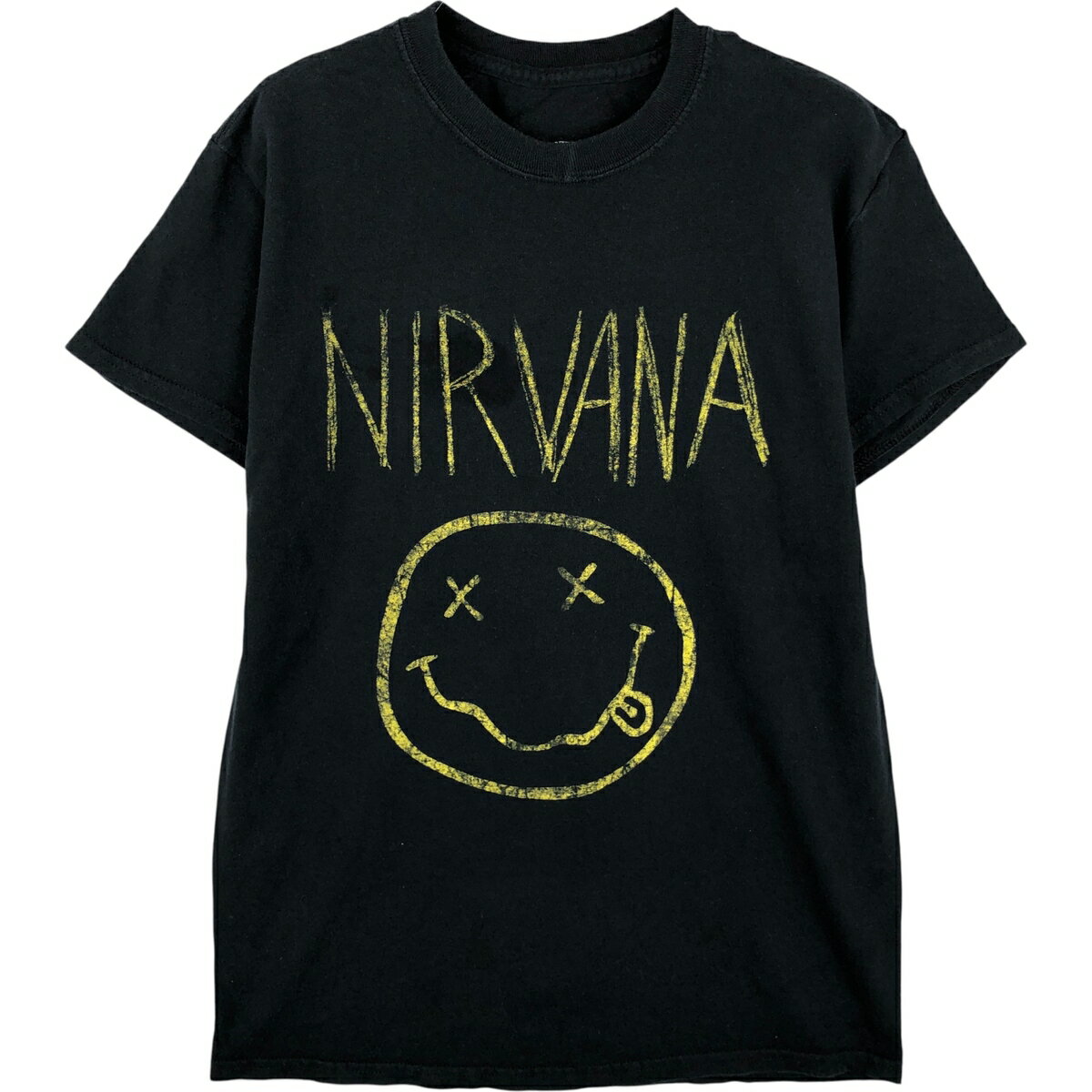 Rakuten - 古着 NIRVANA ニルヴァーナ バンドTシャツ バンT メンズS相当 /eaa612086 【中古】 【260224】 ブラック系 春夏秋