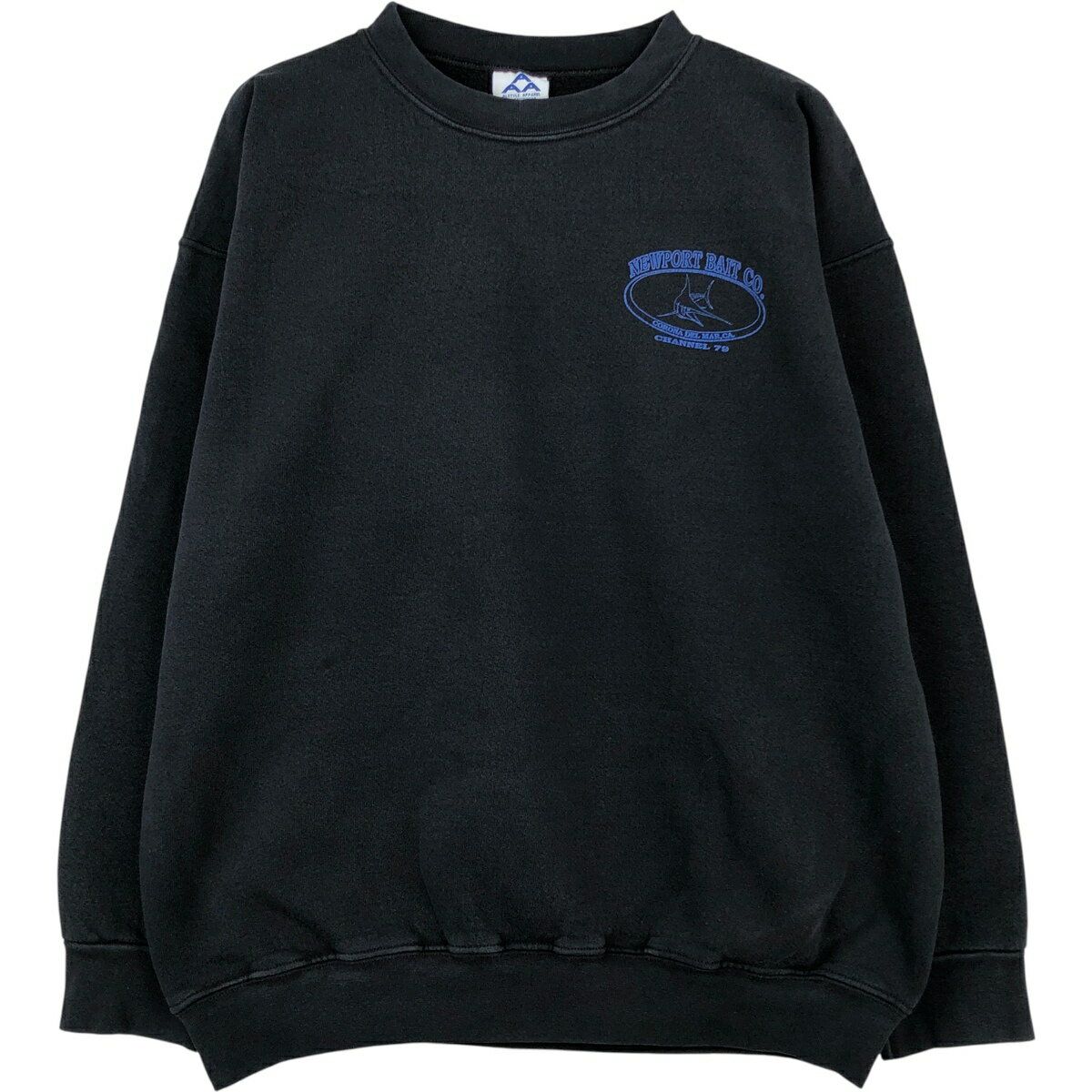 古着 90'S アルスタイル ALSTYLE EXTRA-COTTON HEAVY WEIGHT 90/10 NEWPORT BAIT CO アドバタイジング スウェットシャツ トレーナー USA製 メンズL相当 ヴィンテージ /eaa612177   【SS2606_10