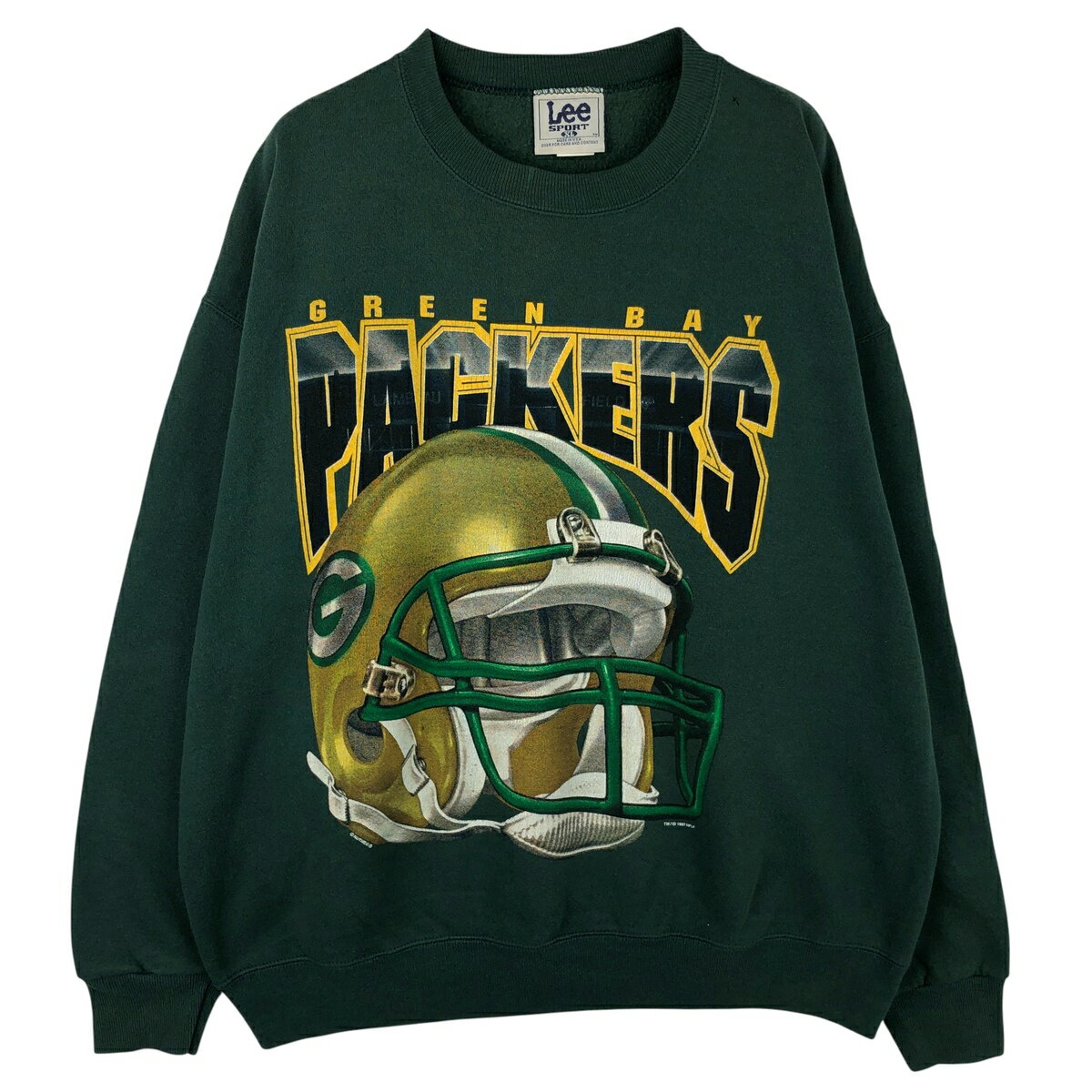 商品詳細 ブランド・Lee・リー・ 特徴・薄手・クルーネック(丸首)・NFL GREENBAY PACKERS グリーンベイパッカーズ・ヴィンテージ・フェード・ モデル/形状・SPORT・プリントスウェットシャツ トレーナー・ 素材・コットン:50%・ポリエステル:50%・ 色・グリーン系 濃緑・ 柄・プリント・ 生産国・USA製・ 年代・90年代・ サイズ・表記サイズ:XL・着丈:69.5cm・身幅:68.5cm・肩幅:65cm・袖丈:59cm・ コンディション・B・ カテゴリ・メンズ・トップス・スウェット・トレーナー・ 商品番号・eaa612208・ 取扱店・ネットショップ・ スタッフコメント写真と実物とでは色味が異なる恐れがございます。この商品は、色褪せや変色、色むらを古着ならではのリアルな風合いとして味わえる一着です。Lee SPORT プリントスウェットシャツ トレーナー / 商品番号 eaa612208 USEDですので使用感などございますが、まだまだご愛用していただけます。 古着という事をご理解の上ご注文よろしくお願いします。 【状態追記】 ●こちらの商品は、全体的に変色がある商品になります。 ●前、襟ぐりに汚れ。 ●前、襟ぐりに穴。※状態は当社独自の基準です。 着用感表記サイズ着丈身幅肩幅袖丈 メンズXLXL(※着用感、表記サイズは目安です。)69.5cm68.5cm65cm59cm ※測定値の若干の誤差はご了承下さい。サイズガイドはこちら ブランドLeeリー 特徴薄手 / クルーネック(丸首) / NFL GREENBAY PACKERS グリーンベイパッカーズ / ヴィンテージ / フェード モデル/形状SPORT / プリントスウェットシャツ トレーナー 素材コットン:50% / ポリエステル:50% 色グリーン系 濃緑 柄プリント 生産国USA製 年代90年代 カテゴリトレーナー 商品番号eaa612208 取扱店ネットショップ 　　 写真と実物とでは色味が異なる恐れがございます。この商品は、色褪せや変色、色むらを古着ならではのリアルな風合いとして味わえる一着です。リーの他の商品を見るトレーナーの他の商品を見る