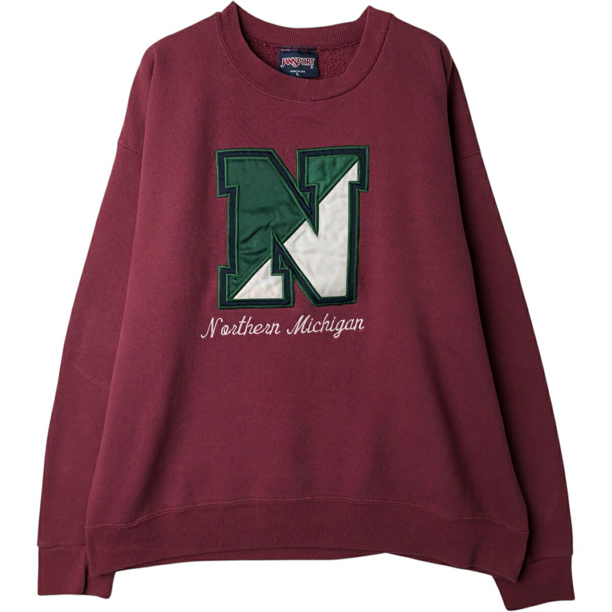 樂天商城 - 古着 80~90'S ジャンスポーツ JANSPORT COMFORTBLEND カレッジスウェットシャツ トレーナー USA製 メンズL相当 ヴィンテージ /eaa612303 【中古】 【260302】 レッド系 春夏秋冬