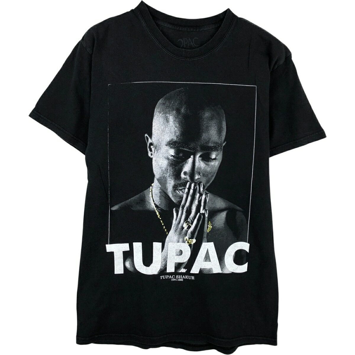 Rakuten - 古着 2PAC ツーパック ラップTシャツ ラップT メンズM相当 ヒップホップ R&B /eaa612367 【中古】 【260215】 ブラック系 春夏秋