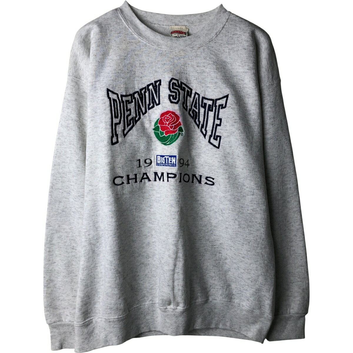 Rakuten - 古着 90'S ナツメグ NUTMEG PENN STATE ペンシルベニア州立大学 カレッジスウェットシャツ トレーナー USA製 メンズL相当 ヴィンテージ /eaa612383 【中古】 【260218】 グレー系 春夏秋冬