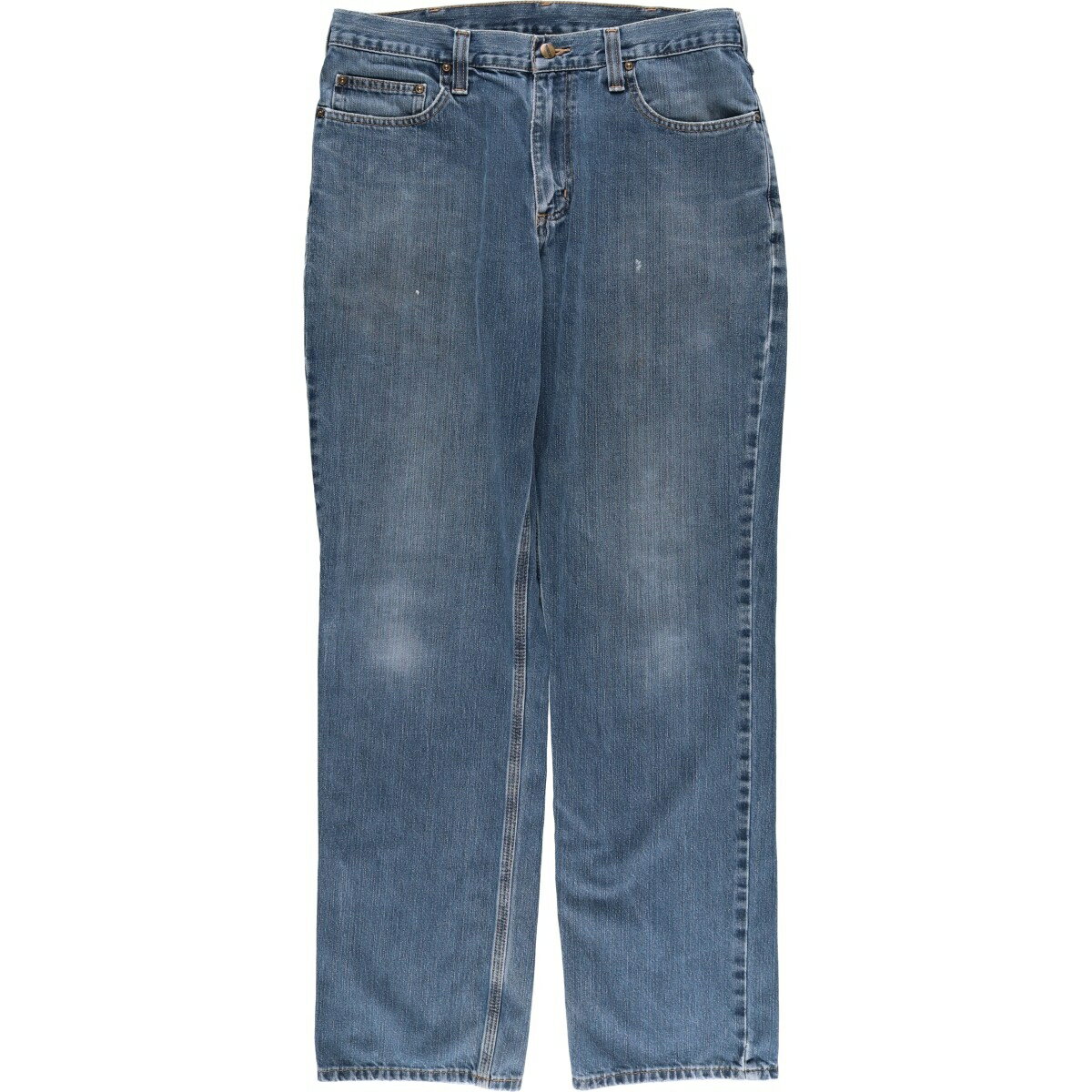 古着 カーハート Carhartt RELAXED FIT ストレートデニムパンツ メンズw32相当 /eaa612430 【中古】 【260210】 ネイビー系 春夏秋冬