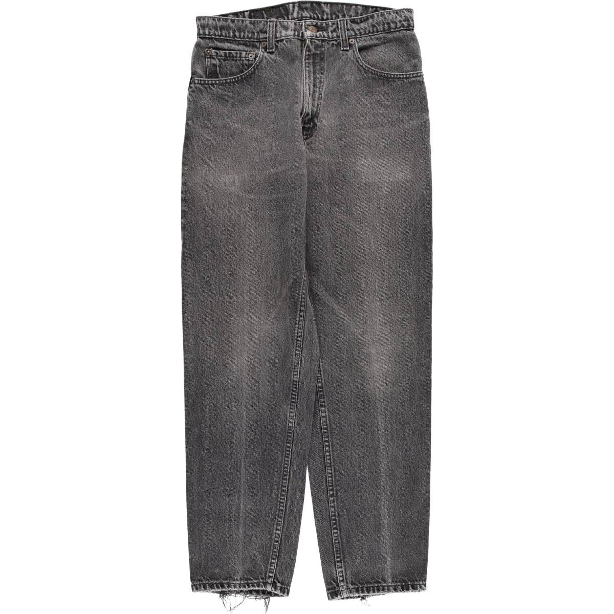 古着 90~00'S リーバイス Levi's 550 RELAXED FIT TAPERED LEG ブラックデニム テーパードデニムパンツ メンズw31相当 ヴィンテージ /eaa612439 【中古】 【260215】 ブラック系 春夏秋冬
