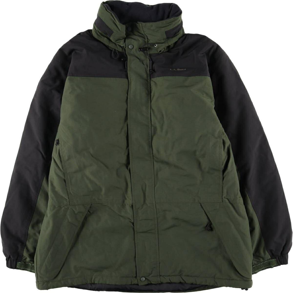 樂天商城 - 古着 90~00'S エルエルビーン L.L.Bean 中綿マウンテンジャケット シェルジャケット パファージャケット メンズXL相当 /eaa612642 【中古】 【260212】 カーキ系 春秋冬