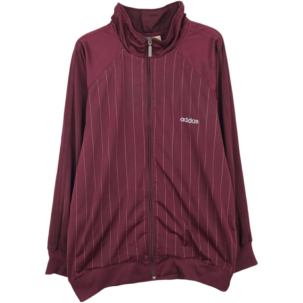 【adidas】SNSで話題☆アディダス トラックジャケットワインレッドS 美品】adidas アディダス トラックジャケット ワインレッド 胸ロゴ