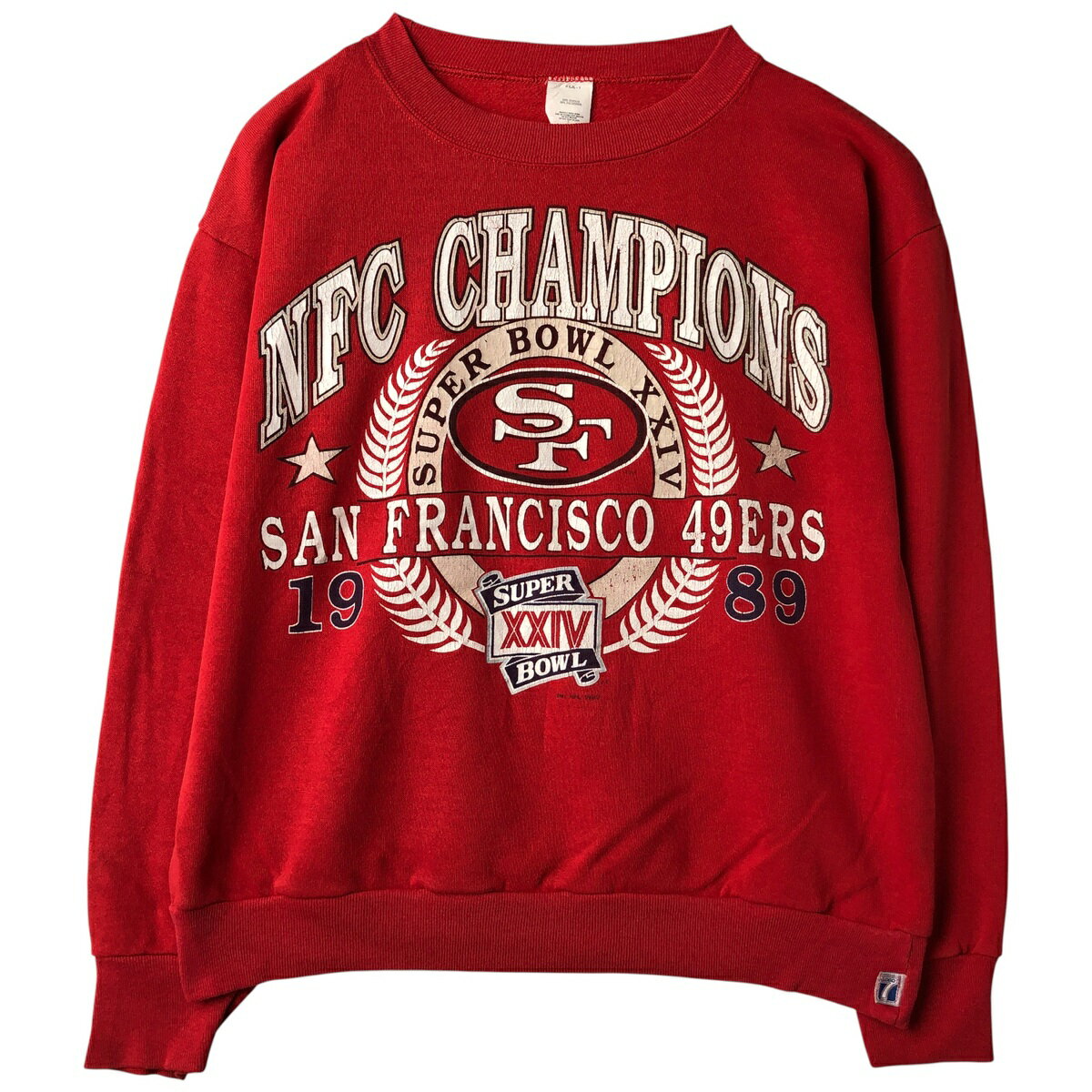 Hawaiian - 古着 NFL SAN FRANCISCO 49ERS サンフランシスコ フォーティーナイナーズ プリントスウェットシャツ トレーナー メンズM相当 /eaa612705 【中古】 【260209】 レッド系 春夏秋冬