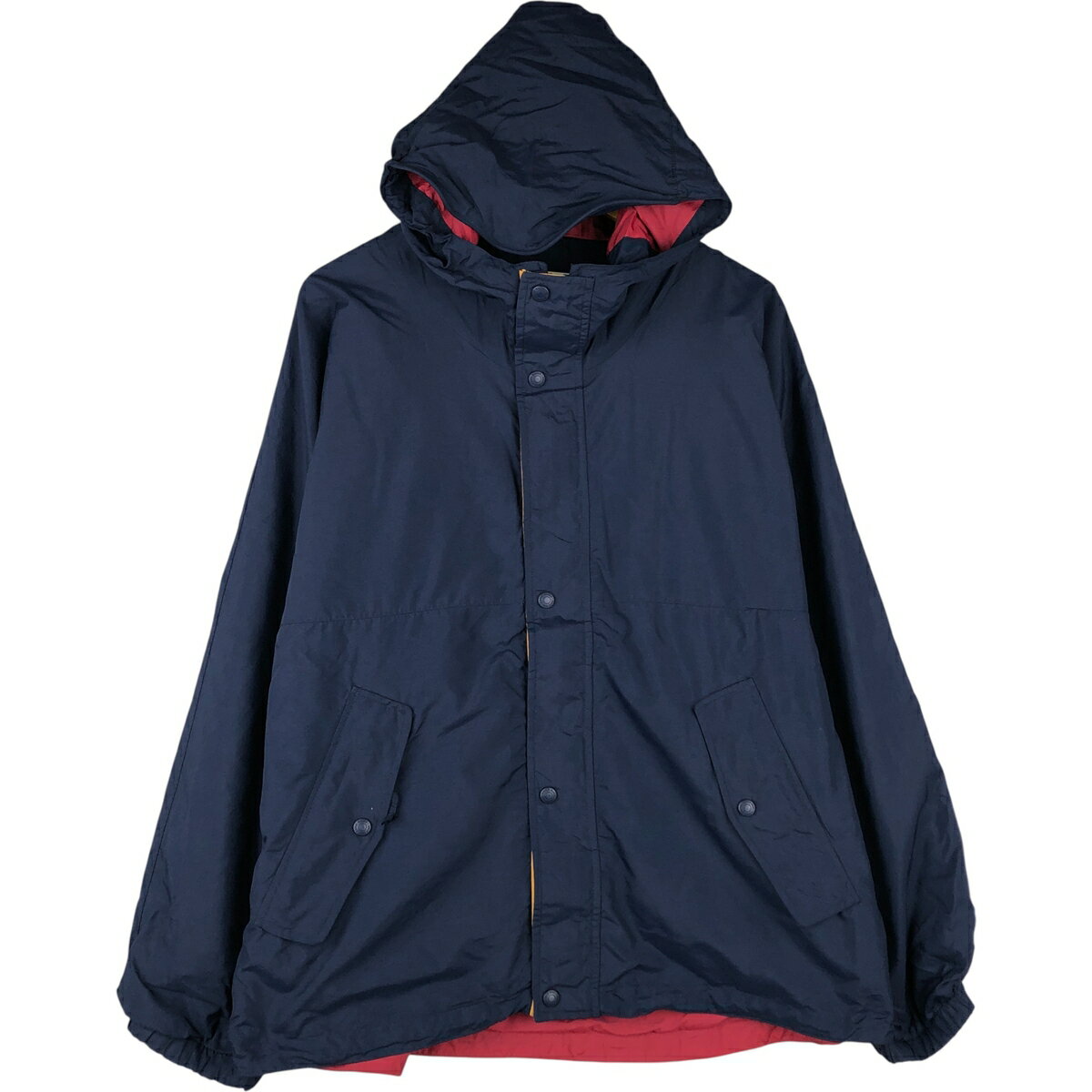 商品詳細 ブランド・Eddie Bauer・エディーバウアー・ 特徴・薄手・ドローコード・フルジップ・長袖・ モデル/形状・マウンテンパーカー シェルジャケット・ 素材・ナイロン:100%・ 色・ネイビー系 紺色・ 柄・無地・ 生産国・バングラデシュ製・ 年代 サイズ・表記サイズ:L/G・着丈:72.5cm・身幅:63cm・裄丈:89cm・袖丈(脇下計測):58cm・ コンディション・C・ カテゴリ・メンズ・アウター・ジャケット・マウンテンパーカー・ 商品番号・eaa612730・ 取扱店・ネットショップ・ スタッフコメントEddie Bauer マウンテンパーカー シェルジャケット / 商品番号 eaa612730 USEDですので使用感などございますが、まだまだご愛用していただけます。 古着という事をご理解の上ご注文よろしくお願いします。 【状態追記】 ●メインジップトップ持ち手部品一部欠け ●前、左右腕にリペア跡 ●内側、左右裾ドローコードゴム伸び　左裾ドローコード動作硬め※状態は当社独自の基準です。 着用感表記サイズ着丈身幅裄丈袖丈(脇下計測) メンズLL/G(※着用感、表記サイズは目安です。)72.5cm63cm89cm58cm ※測定値の若干の誤差はご了承下さい。サイズガイドはこちら ブランドEddie Bauerエディーバウアー 特徴薄手 / ドローコード / フルジップ / 長袖 モデル/形状マウンテンパーカー シェルジャケット 素材ナイロン:100% 色ネイビー系 紺色 柄無地 生産国バングラデシュ製 年代- カテゴリマウンテンパーカー 商品番号eaa612730 取扱店ネットショップ 　　 エディーバウアーの他の商品を見るマウンテンパーカーの他の商品を見る