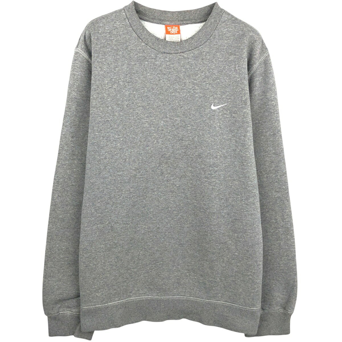 Rakuten - 古着 ナイキ NIKE ワンポイントロゴスウェットシャツ トレーナー メンズXL相当 /eaa612791 【中古】 【260214】 グレー系 春夏秋冬