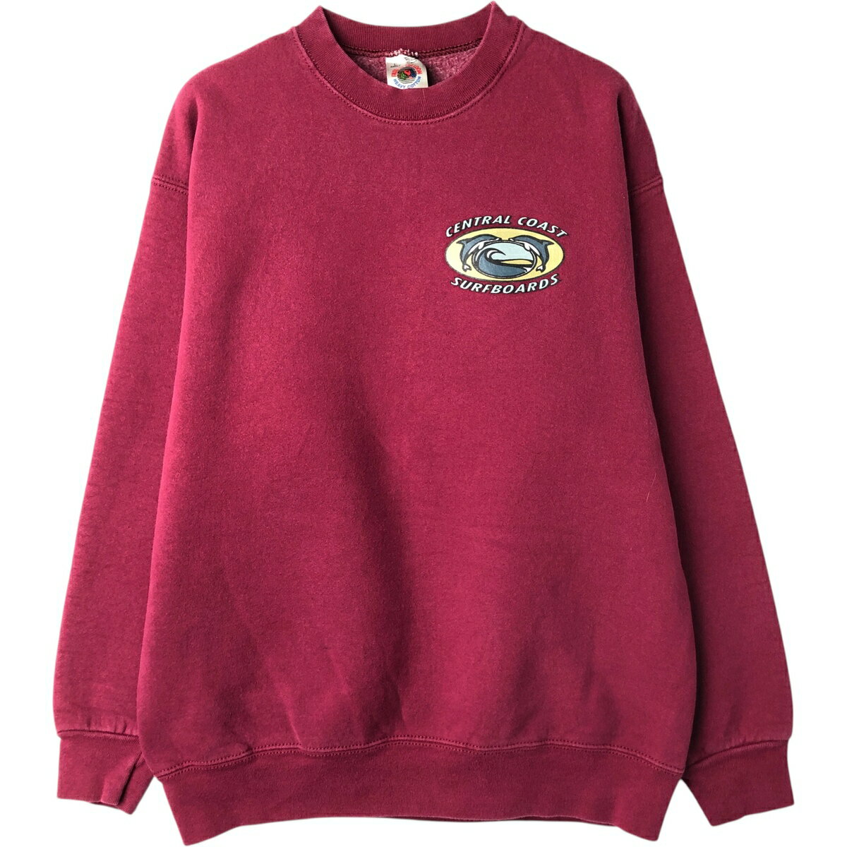 古着 90'S フルーツオブザルーム FRUIT OF THE LOOM プリントスウェットシャツ トレーナー USA製 メンズL相当 ヴィンテージ /eaa612985 【中古】 【260306】