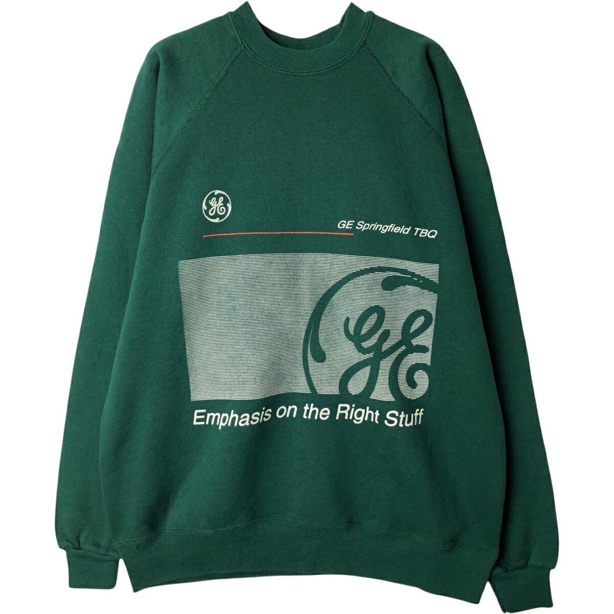 古着 90~00'S ヘインズ Hanes ACTIVEWEAR アドバタイジング スウェットシャツ トレーナー USA製 メンズL相当 /eaa612993 【中古】 【260302】 グリーン系 春夏秋冬