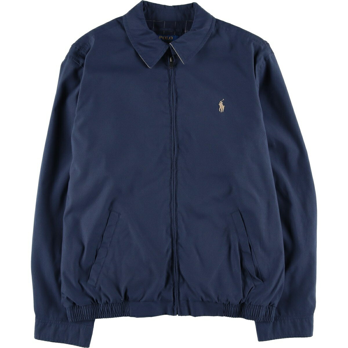 樂天商城 - 古着 ラルフローレン Ralph Lauren POLO RALPH LAUREN スイングトップ スポーツジャケット メンズL相当 /eaa613106 【中古】 【260213】 ネイビー系 春秋冬