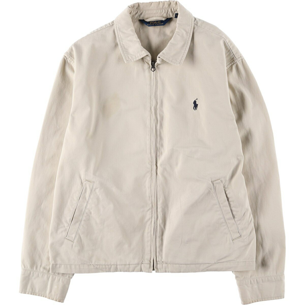 樂天商城 - 古着 ラルフローレン Ralph Lauren POLO RALPH LAUREN スイングトップ スポーツジャケット メンズL相当 /eaa613129 【中古】 【260214】 ホワイト系 春秋冬