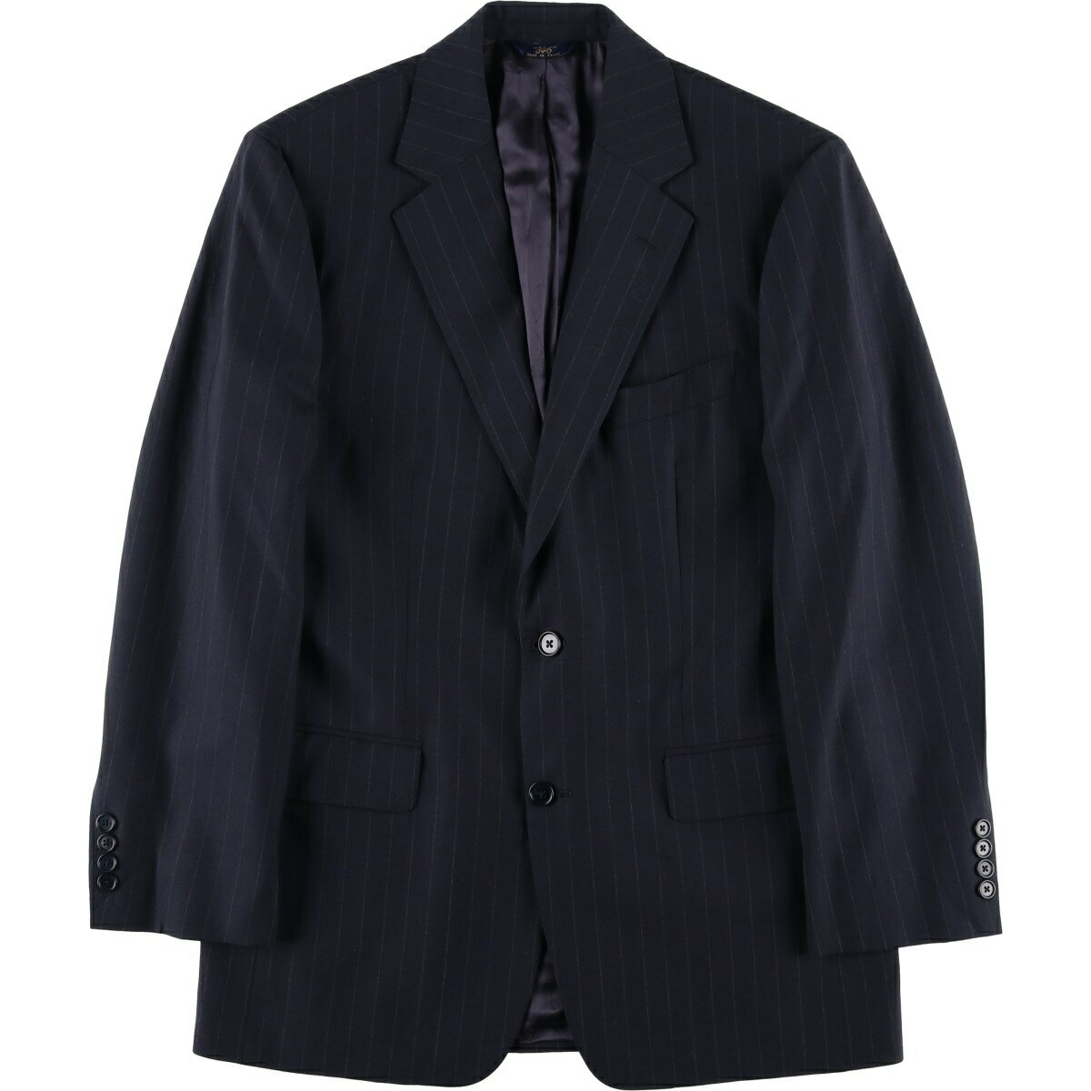 Rakuten - 古着 ブルックスブラザーズ Brooks Brothers 346 STRETCH ストライプ柄 ウールテーラードジャケット メンズM相当 /eaa613315 【中古】 【260215】 ネイビー系 春秋冬