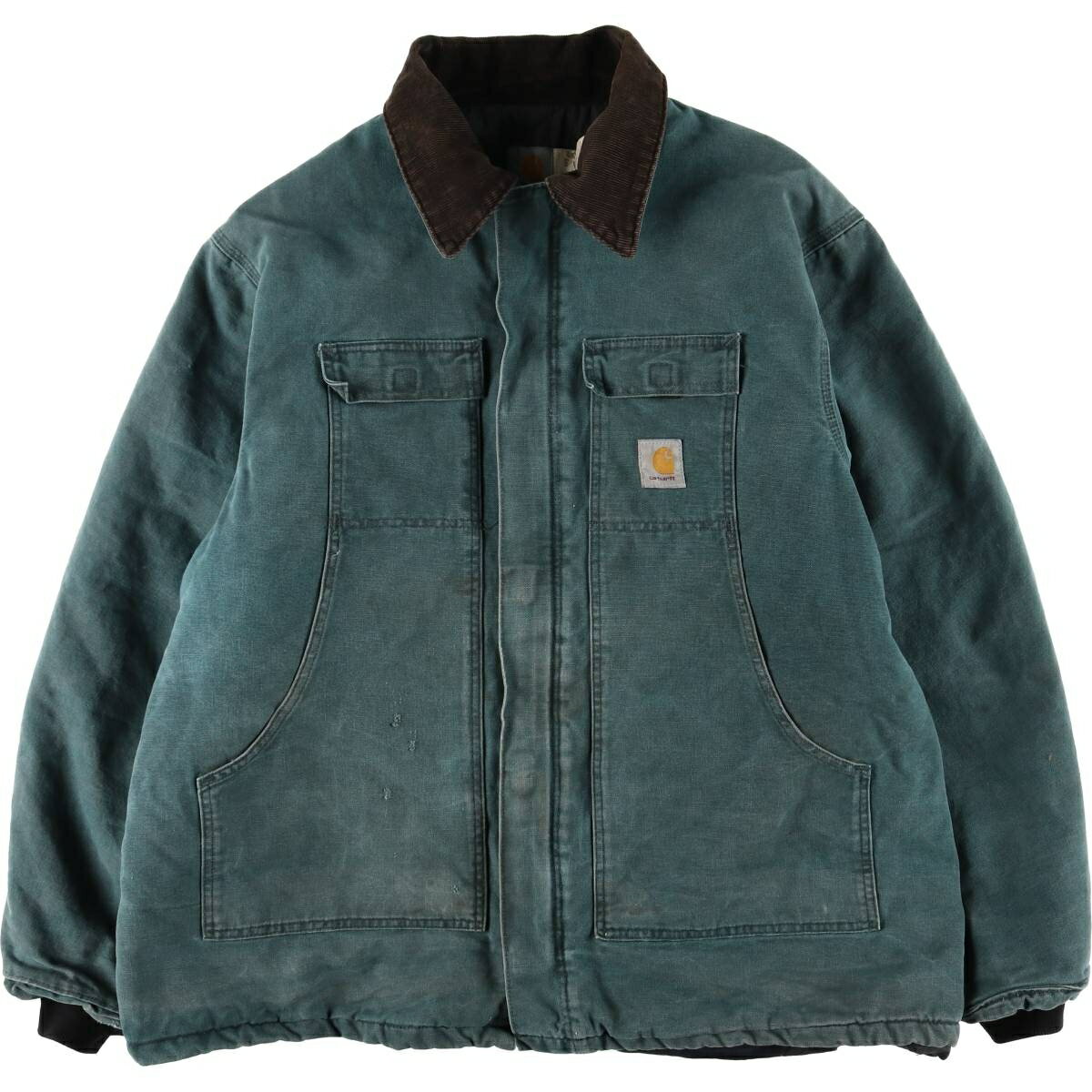 Rakuten - 古着 90'S カーハート Carhartt トラディショナルコート 中綿入り ダックワークジャケット USA製 メンズXXL相当 ヴィンテージ /eaa613395 【中古】 【260214】 ブルー系 春秋冬