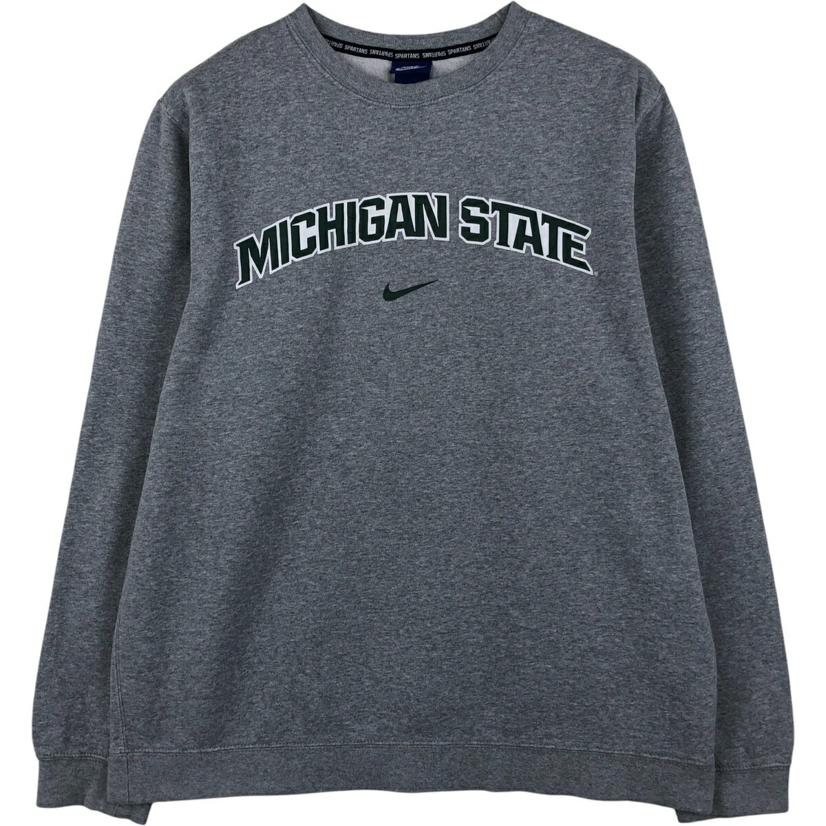 Rakuten - 古着 ナイキ NIKE MICHIGAN STATE ミシガン州立大学 カレッジスウェットシャツ トレーナー メンズL相当 /eaa613700 【中古】 【260215】 グレー系 春夏秋冬