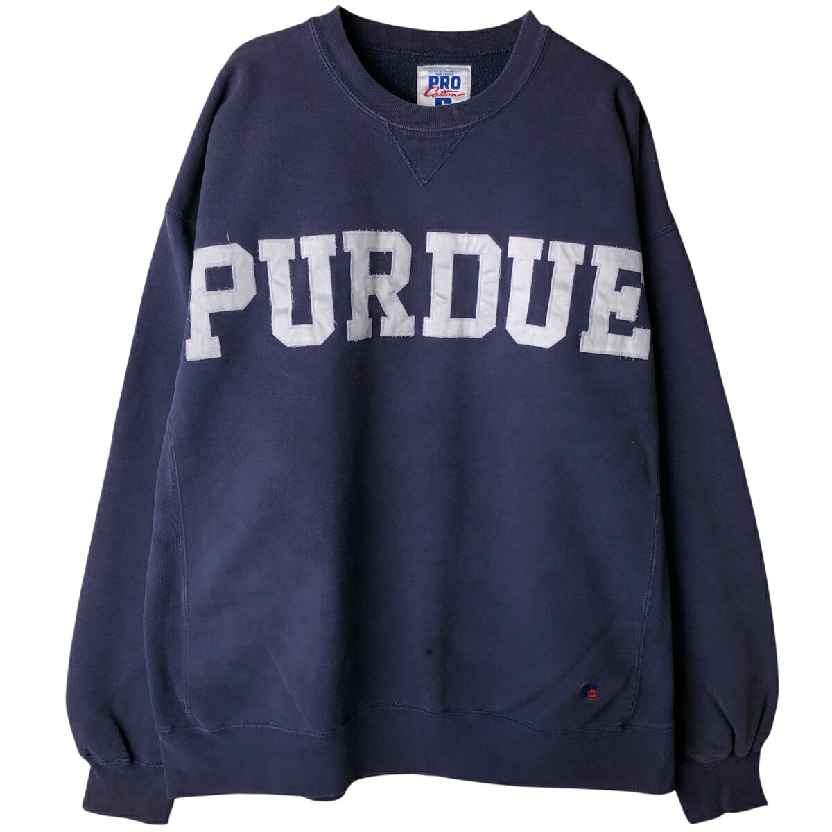 古着 90'S ラッセル Russell PRO COTTON PURDUE パデュー大学 カレッジスウェットシャツ トレーナー USA製 メンズXL相当 ヴィンテージ /eaa613743 【中古】 【260219】