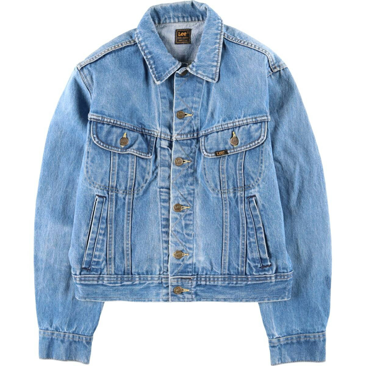 古着 80'S リー Lee RIDERS ライダース デニムジャケット Gジャン USA製 メンズS相当 ヴィンテージ /eaa613843 【中古】 【260223】