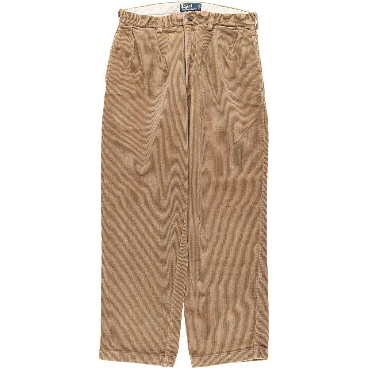 乐天商城 - 古着 ラルフローレン Ralph Lauren POLO by Ralph Lauren ANDREW PANT ツータック コーデュロイパンツ メンズw32相当 /eaa613974 【中古】 【260222】 【SS2606_10