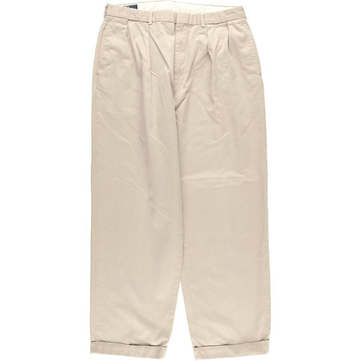 樂天商城 - 古着 ラルフローレン Ralph Lauren POLO by Ralph Lauren ツータック チノパンツ メンズw34相当 /eaa613994 【中古】 【260220】 【SS2606_10