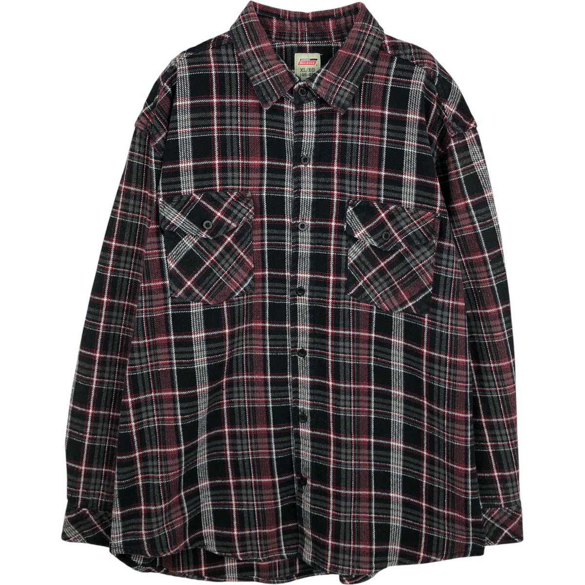 Rakuten - 古着 ディッキーズ Dickies 長袖 フランネルチェックシャツ メンズXL相当 /eaa614002 【中古】 【260216】 【SS2606_10
