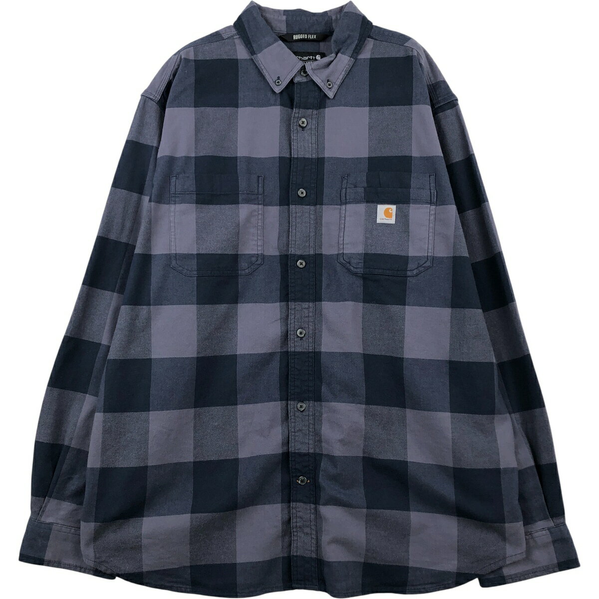 古着 カーハート Carhartt RELAXED FIT バッファローチェック 長袖 ボタンダウン フランネルチェックシャツ メンズXL相当 /eaa614036 【中古】 【260216】 【NH-2508】