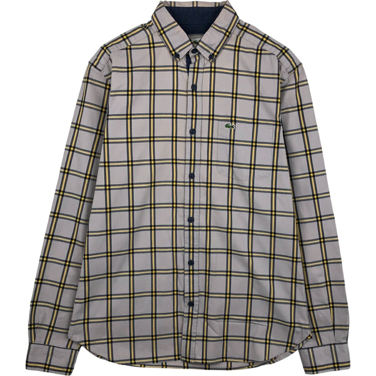 古着 ラコステ LACOSTE SLIM FIT 長袖 ボ�