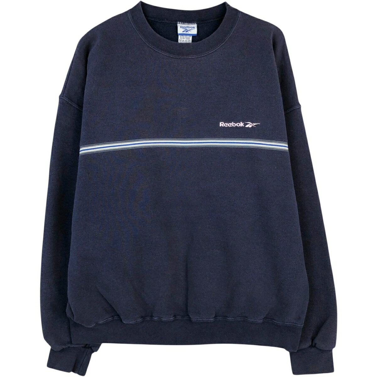 Rakuten - 古着 00'S~ リーボック Reebok ロゴスウェットシャツ トレーナー USA製 メンズL相当 /eaa614203 【中古】 【260309】 ネイビー系 春夏秋冬