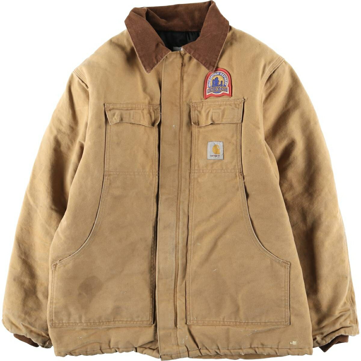 Rakuten - 古着 90'S カーハート Carhartt トラディショナルコート 中綿入り ダックワークジャケット USA製 メンズXL相当 ヴィンテージ /eaa614239 【中古】 【260309】 ブラウン系 春秋冬