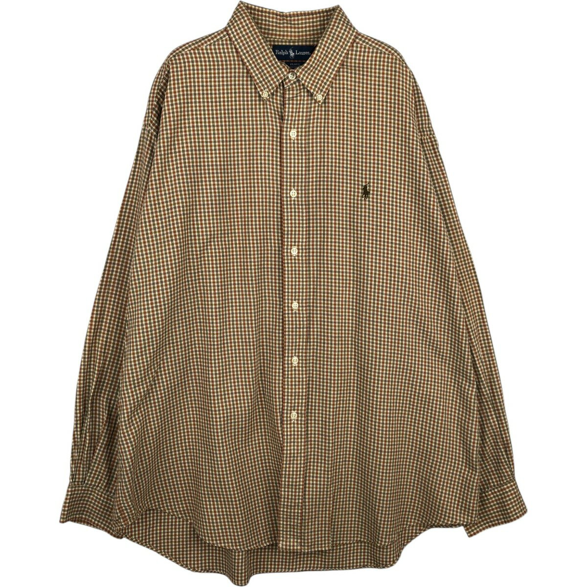 新品■ラルフ・ローレン長袖チェックシャツ■プレゼントにいかがですか？ 楽天市場】□ ラルフローレン チェック 長袖 ボタンダウン シャツ