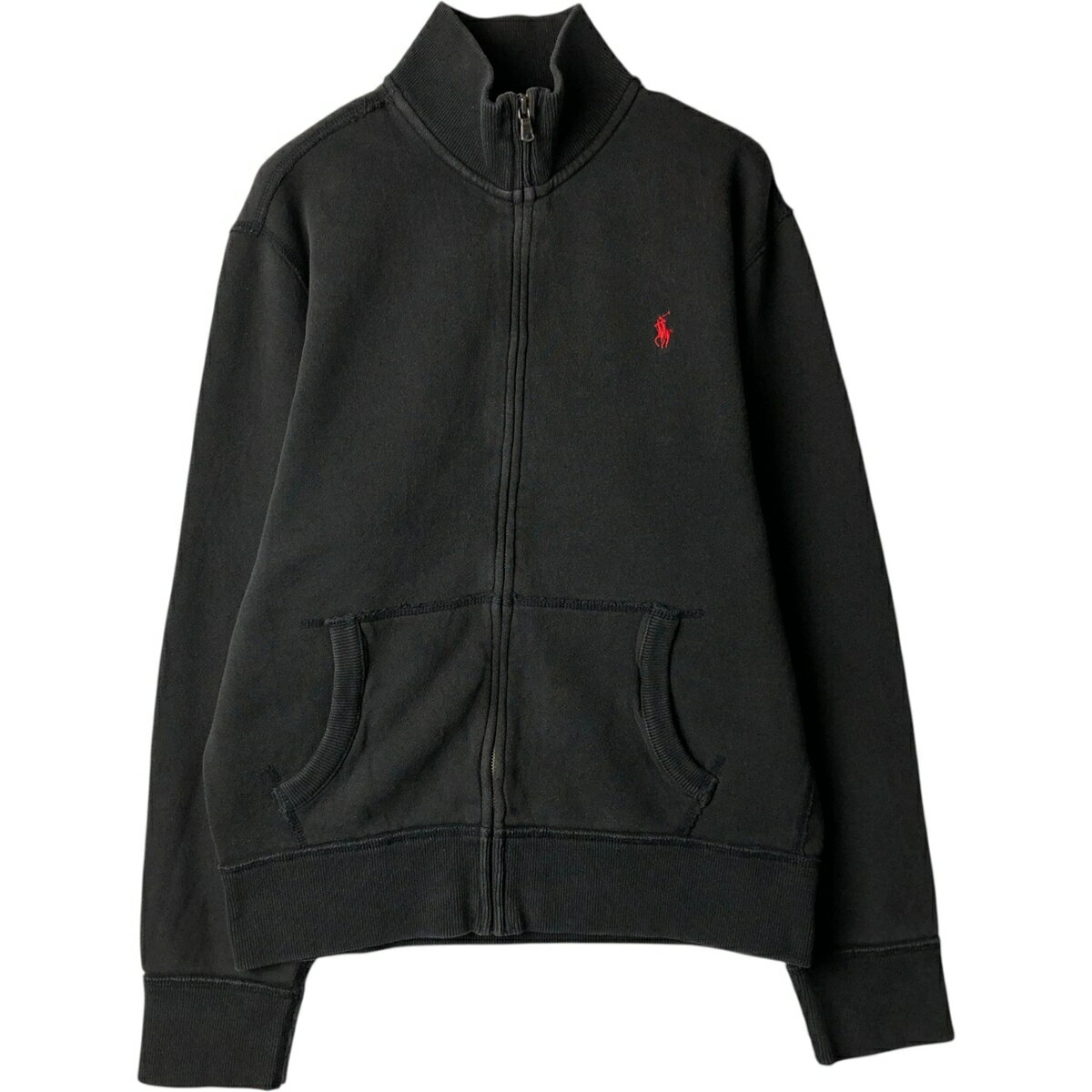 乐天商城 - 古着 ラルフローレン Ralph Lauren POLO by Ralph Lauren フルジップスウェットシャツ トレーナー メンズL相当 /eaa614358 【中古】 【260320】 ブラック系 春夏秋冬
