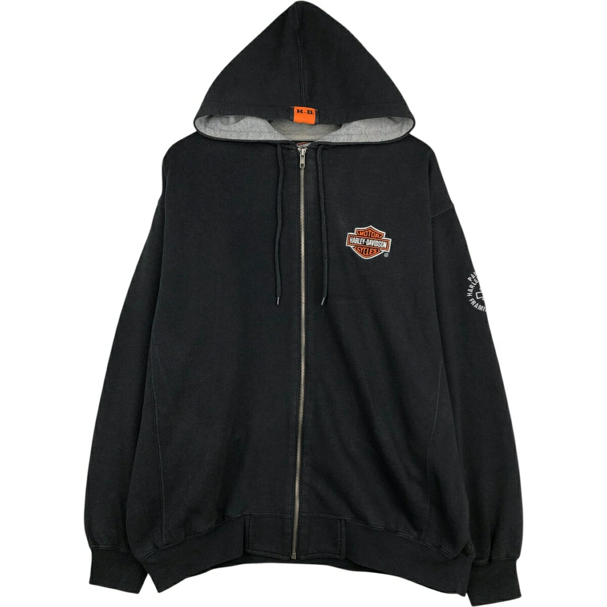 Rakuten - 古着 ハーレーダビッドソン Harley-Davidson スウェットフルジップパーカー メンズXXL相当 /eaa614363 【中古】 【260320】 ブラック系 春夏秋冬
