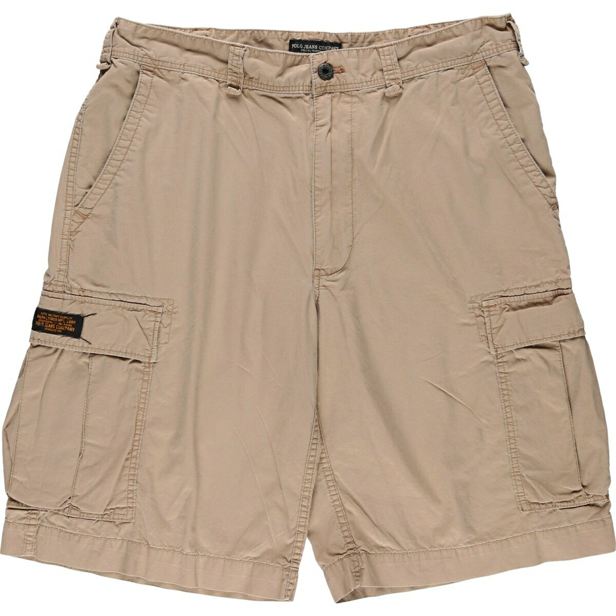 古着 00'S ラルフローレン Ralph Lauren POLO JEANS COMPANY カーゴショーツ ハーフパンツ メンズw36相当 /eaa614586 【中古】 【260322】 ベージュ系 春夏秋