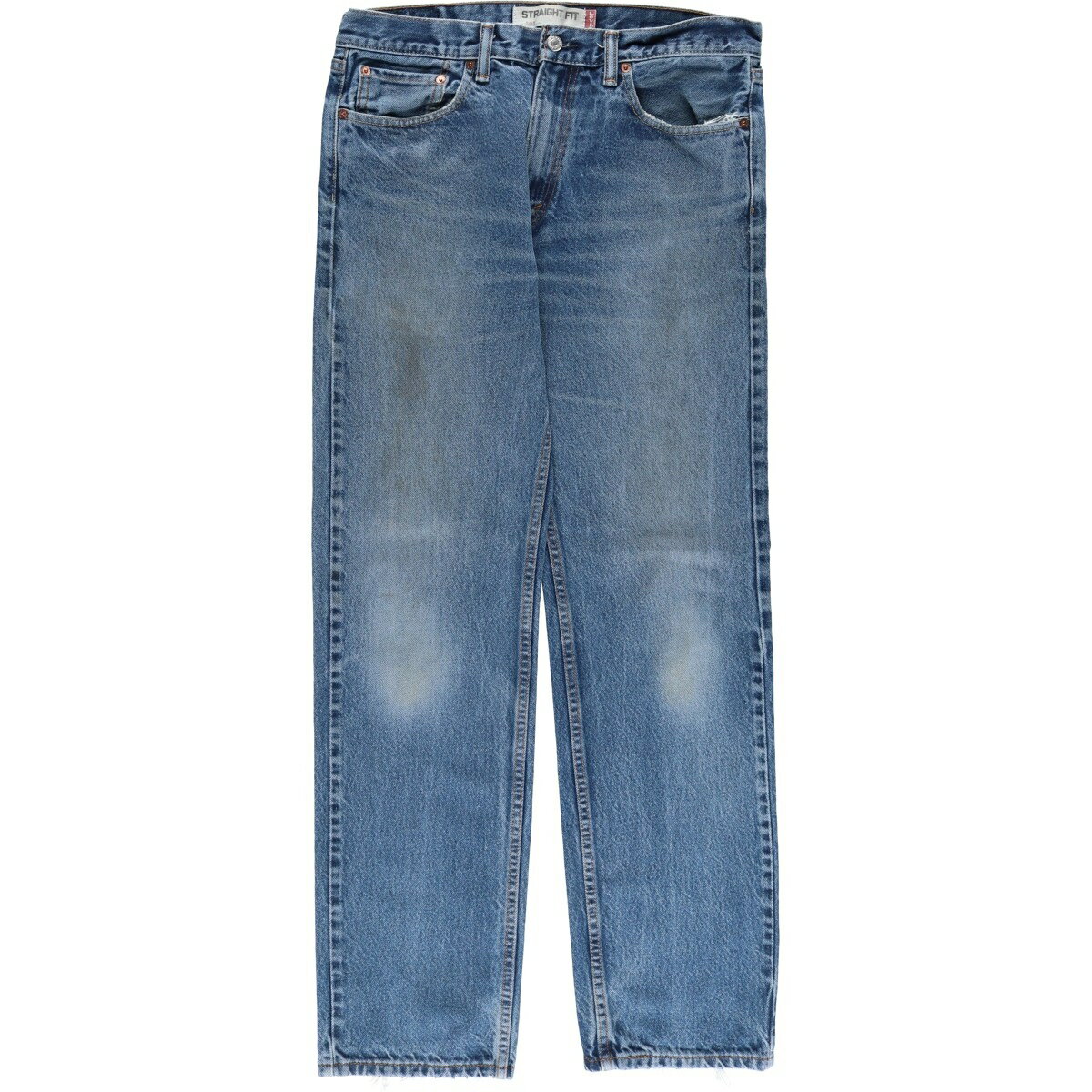 樂天商城 - 古着 リーバイス Levi's 505 STRAIGHT FIT テーパードデニムパンツ メンズw34相当 /eaa614604 【中古】 【260310】 ブルー系 春夏秋冬