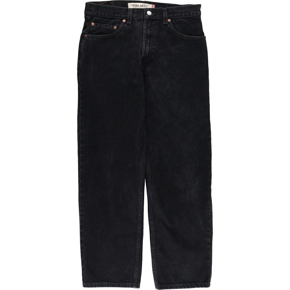 古着 リーバイス Levi's 505 REGULAR FIT ブラックデニム テーパードデニムパンツ メンズw33相当 /eaa614666 【中古】 【260313】 ブラック系 春夏秋冬