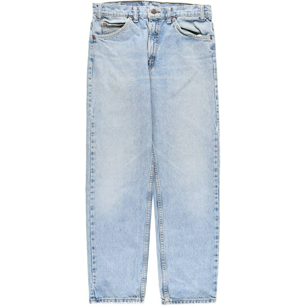 古着 90'S リーバイス Levi's 40505-0214 REGULAR FIT STRAIGHT LEG オレンジタブ テーパードデニムパンツ メンズw32相当 ヴィンテージ /eaa614696 【中古】 【260316】 ブルー系 春夏秋冬
