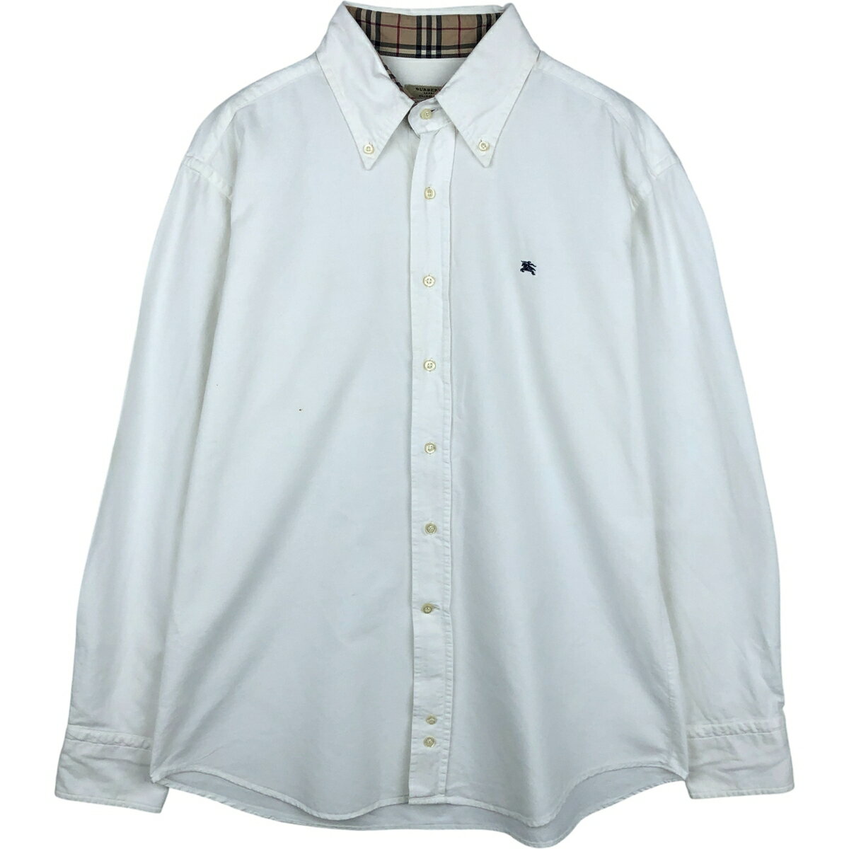 Rakuten - 古着 バーバリー Burberry's LONDON CLASSIC FIT 長袖 ボタンダウンシャツ メンズL相当 /eaa614735 【中古】 【260220】 ホワイト系 春夏秋冬