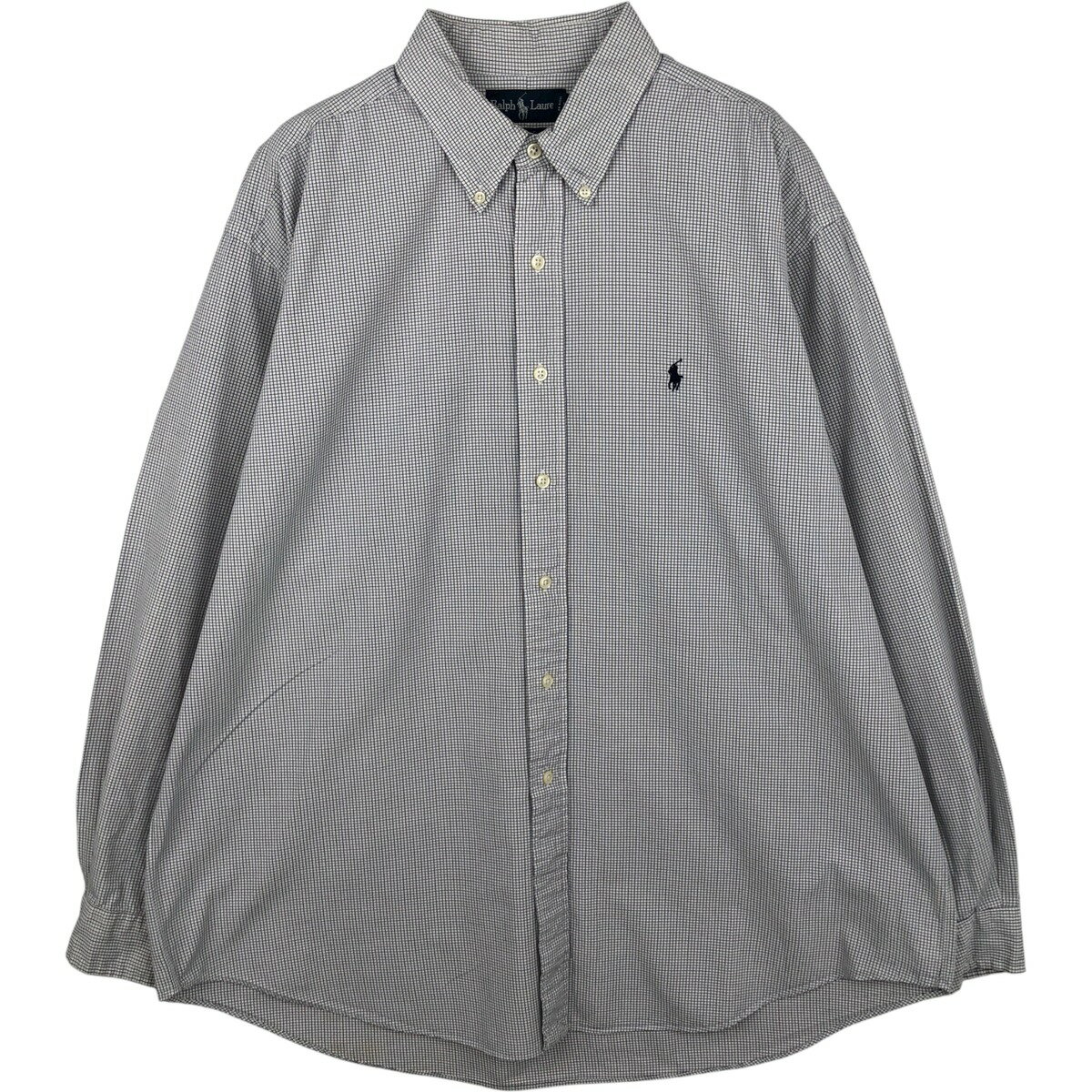 樂天商城 - 古着 ラルフローレン Ralph Lauren BLAKE 長袖 ボタンダウンチェックシャツ メンズXL相当 /eaa614967 【中古】 【260223】 【SS2606_10