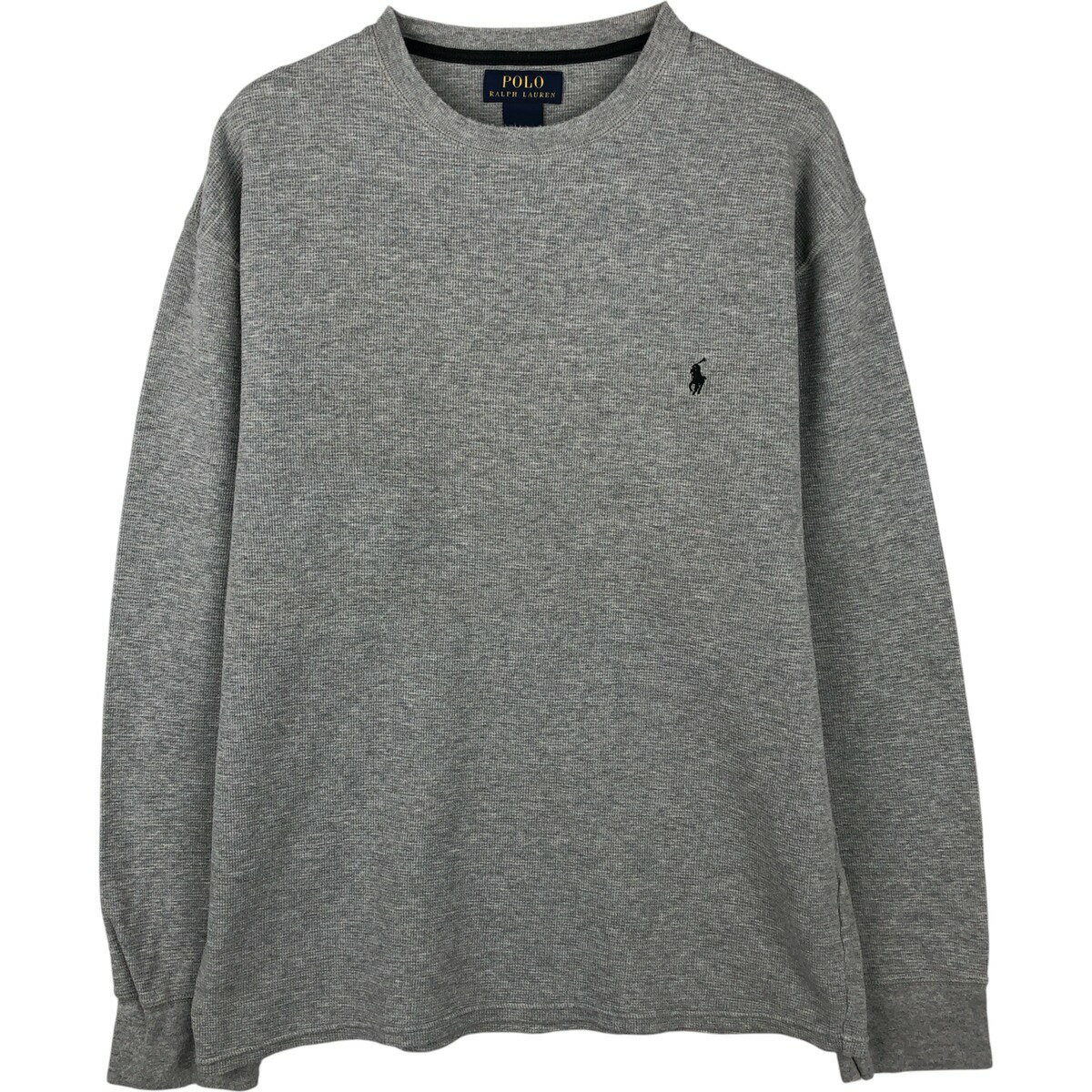 樂天商城 - 古着 ラルフローレン Ralph Lauren POLO RALPH LAUREN サーマルロングTシャツ メンズXXL相当 /eaa614993 【中古】 【260222】 グレー系 春夏秋
