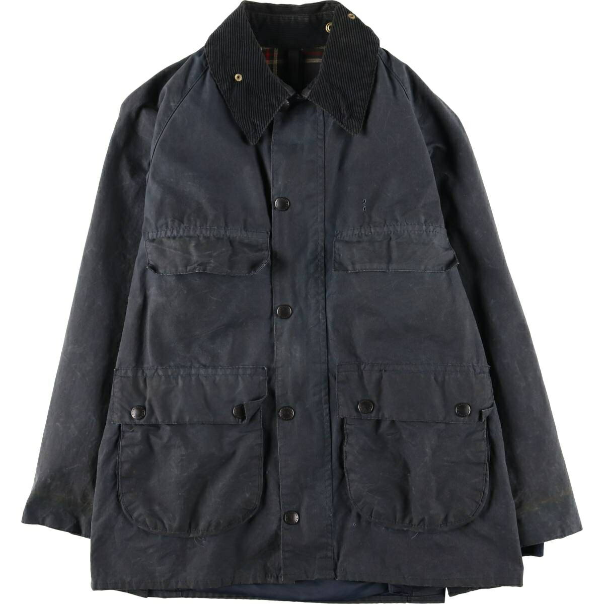 古着 80~90 039 S バブアー Barbour BEDALE ビデイル 旧3ワラント ワックスコットン オイルドジャケット 英国製 メンズS相当 ヴィンテージ /eaa615036 【中古】 【260222】 【SS2606_10