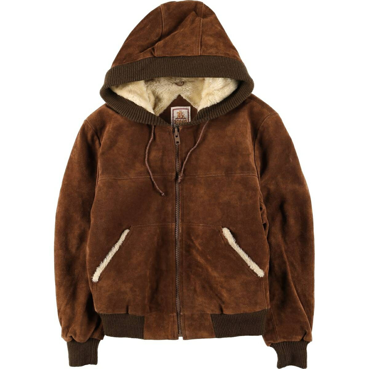 樂天商城 - 古着 バラクータ BARACUTA 中綿入り スエードレザーパーカー メンズL相当 ヴィンテージ /eaa615038 【中古】 【260220】 【SS2606_10