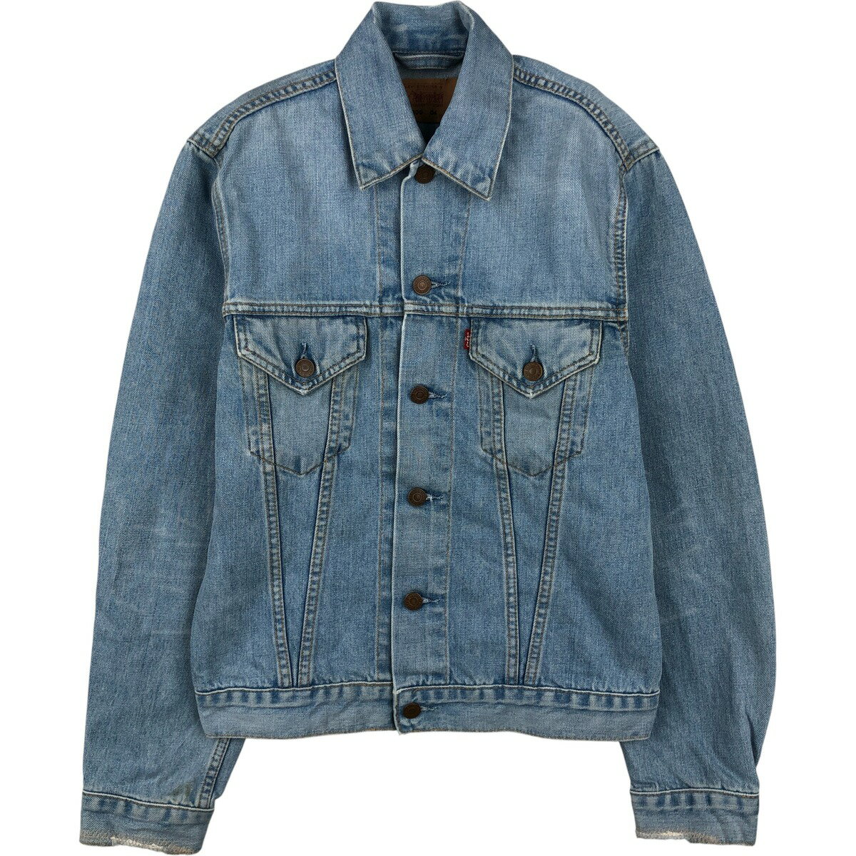 古着 00'S リーバイス Levi's ユーロモデル デニムジャケット Gジャン レディースM相当 /eaa615063 【中古】 【260222】 【Elulu/エルル】 ブルー系 春秋冬